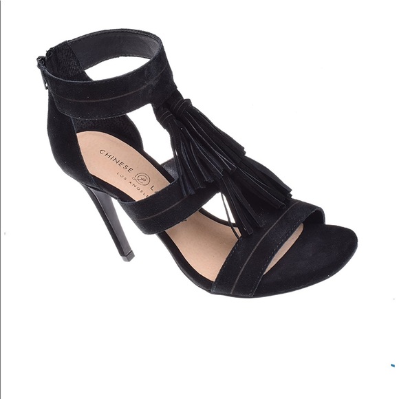 Chinese Laundry Speak Easy Suede Sandal Tassels 7 - Picture 4 of 7